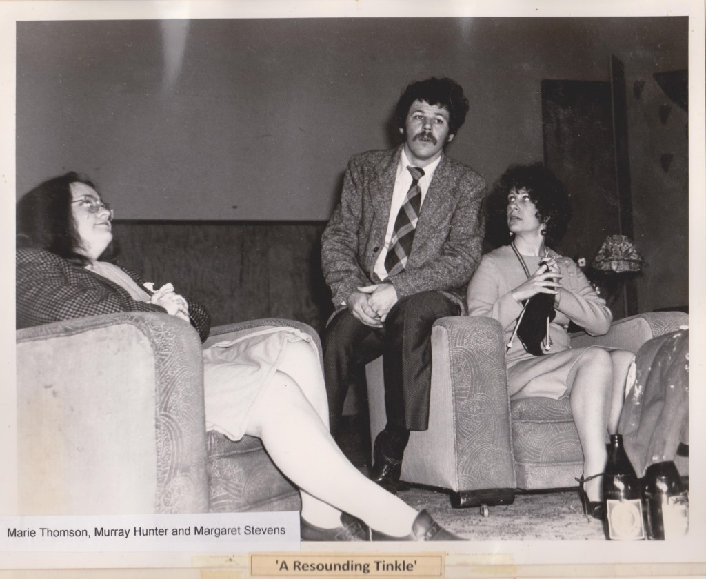 Marie Thompson Murray Hunter Margaret Stevens in A Resounding Tinkle 1989