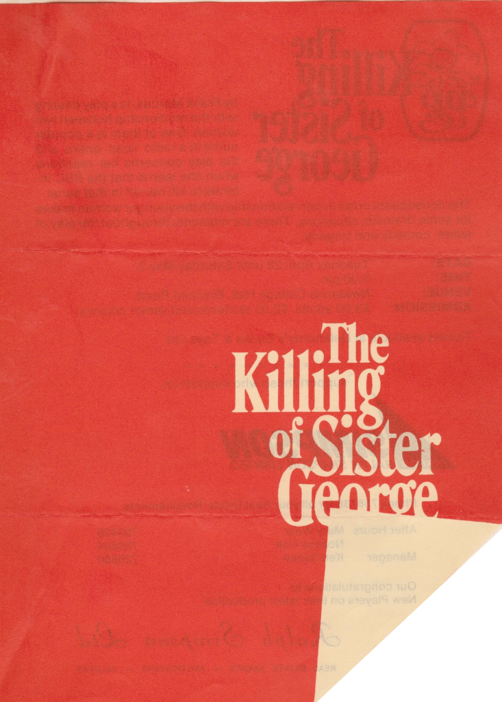 The Killing Of Sister George 1981 Poster